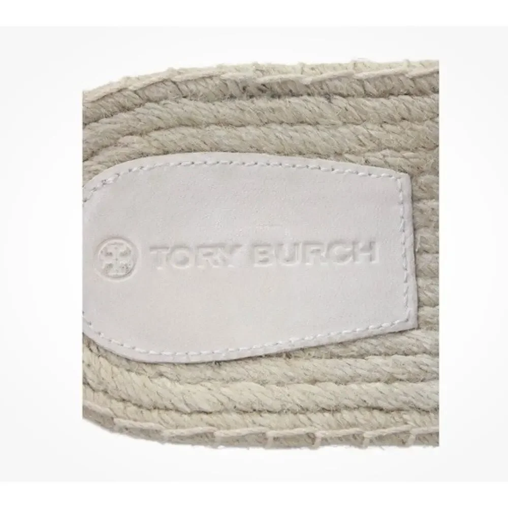 Tory Burch Womens Woven Detail Espadrille Sandals Beige Size 10